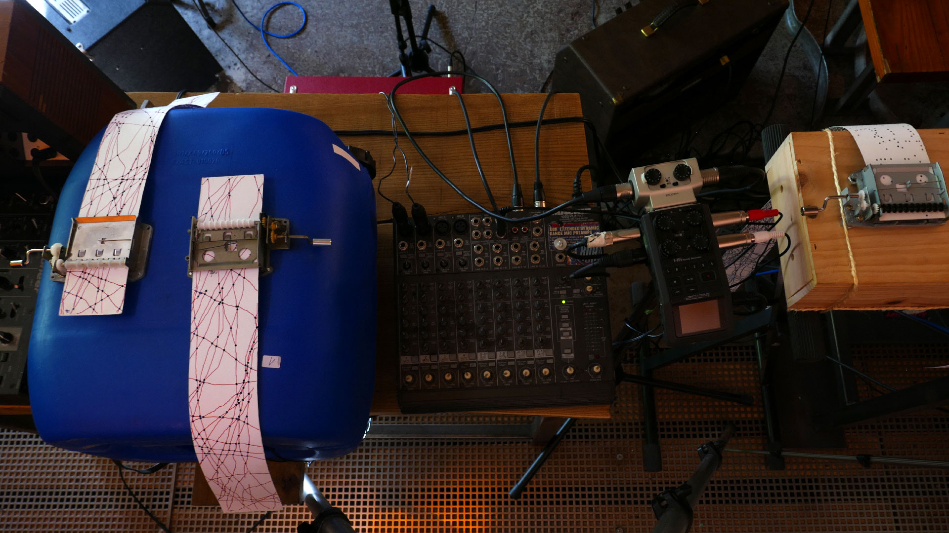 2025-07-01 Spieluhren-Quartett mit Tonband, Vocoder und Fieldrecording (soundcheck 3)